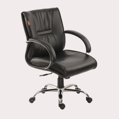 Executive Chair with ergonomic design and premium leatherite upholstery.