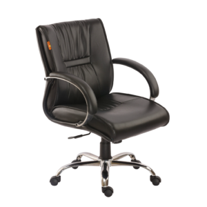 Executive Chair with ergonomic design and premium leatherite upholstery.