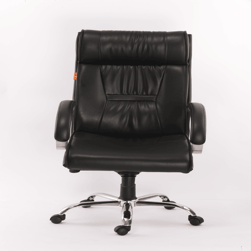 Premium Executive Chair - Ergonomic Design with 360 Degree Swivel Function and Rich Leatherite Upholstery.